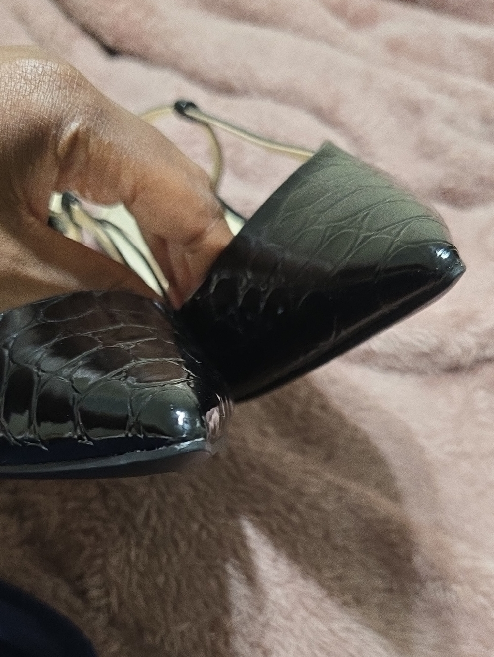 NWOT Nine West Black Pointed Slingback Pumps - Picture 7 of 7